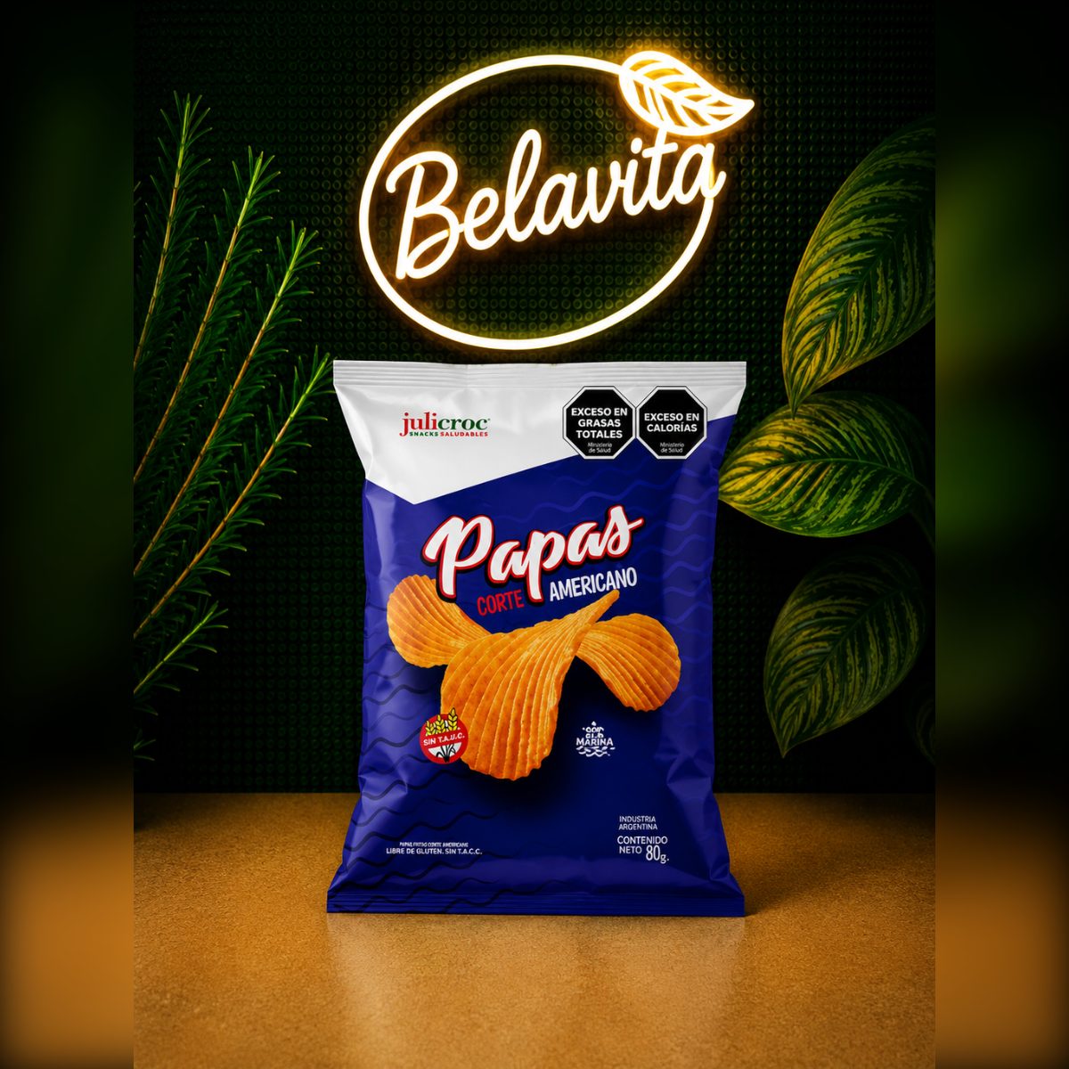 PAPAS CORTE AMERICANO X80GRS JULICROC