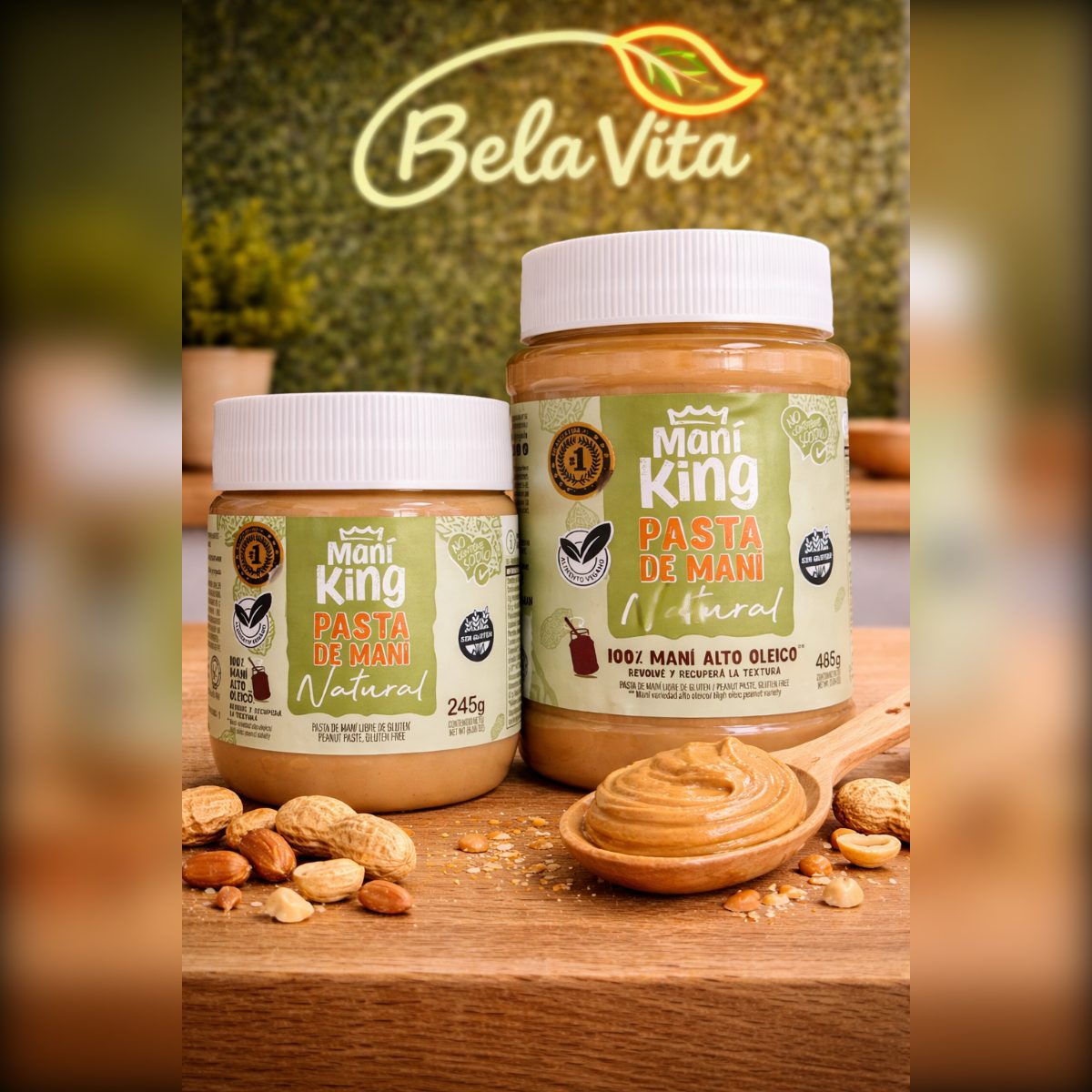 PASTA DE MANI  NATURAL X 245GRS MANI KING