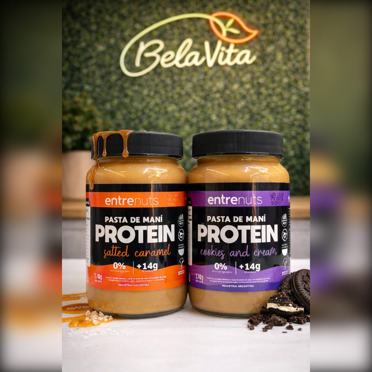 PASTA DE MANI PROTEIN SALTTID CARAMEL X 360 GRS