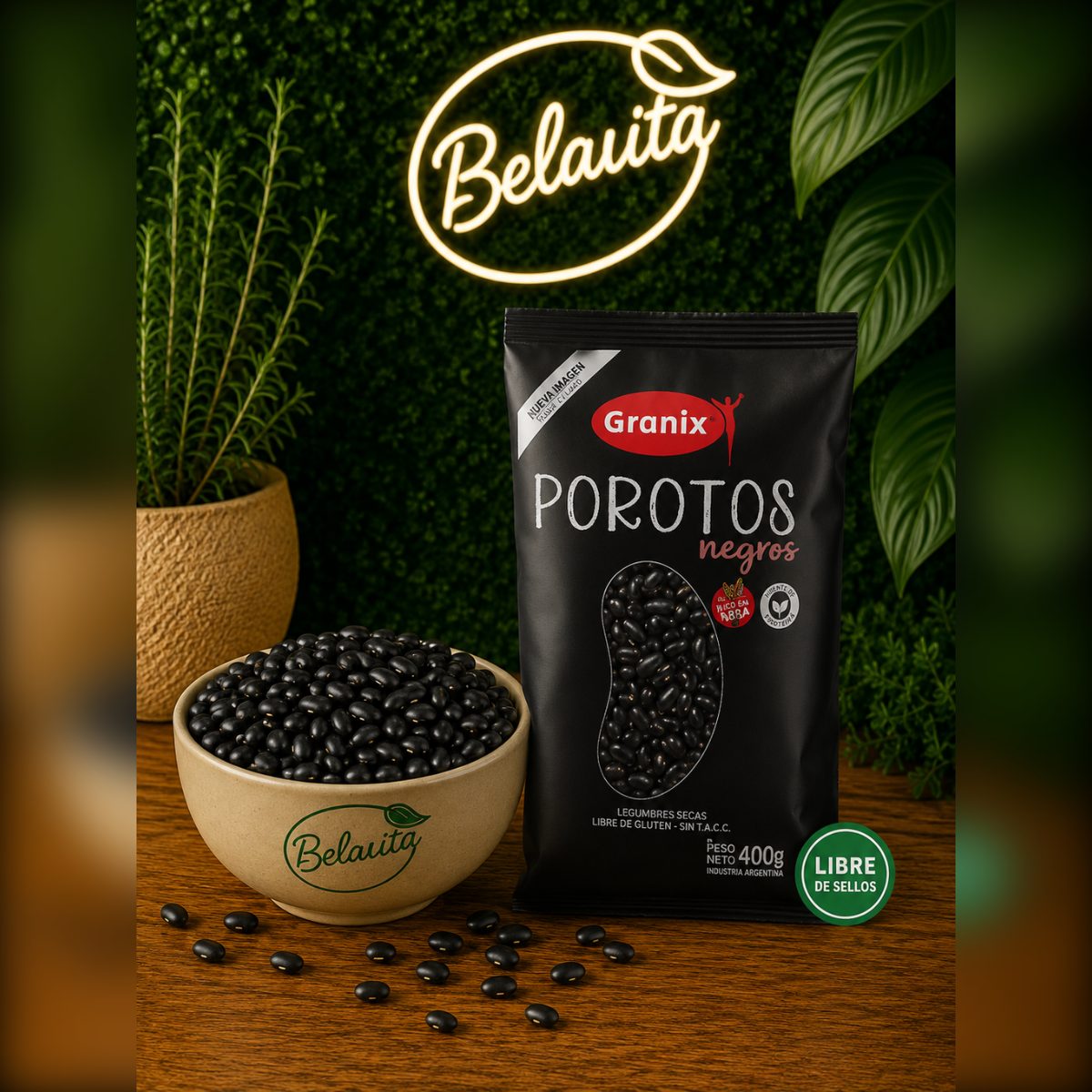 POROTOS NEGROS SIN TACC X400GRS