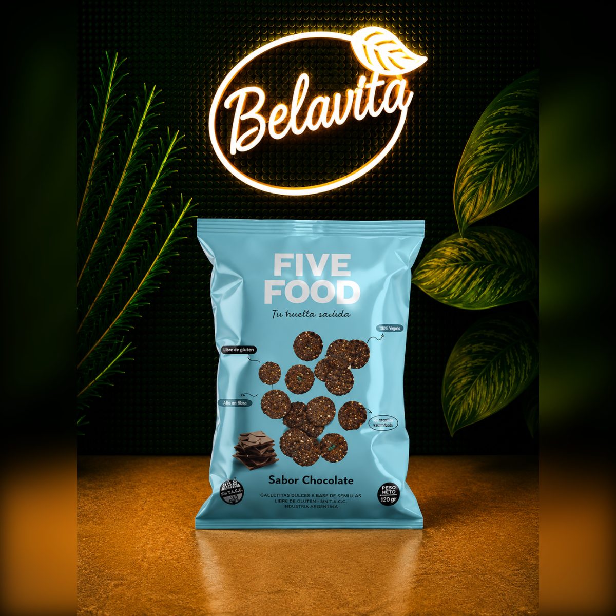 SNACK FIVE FOOD SABOR CHOCOLATE X40GRS