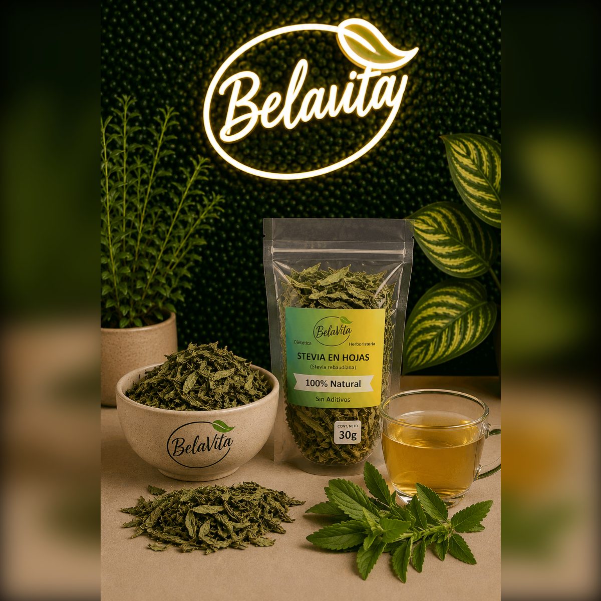 STEVIA EN HOJAS 50GRS HERBORISTERIA
