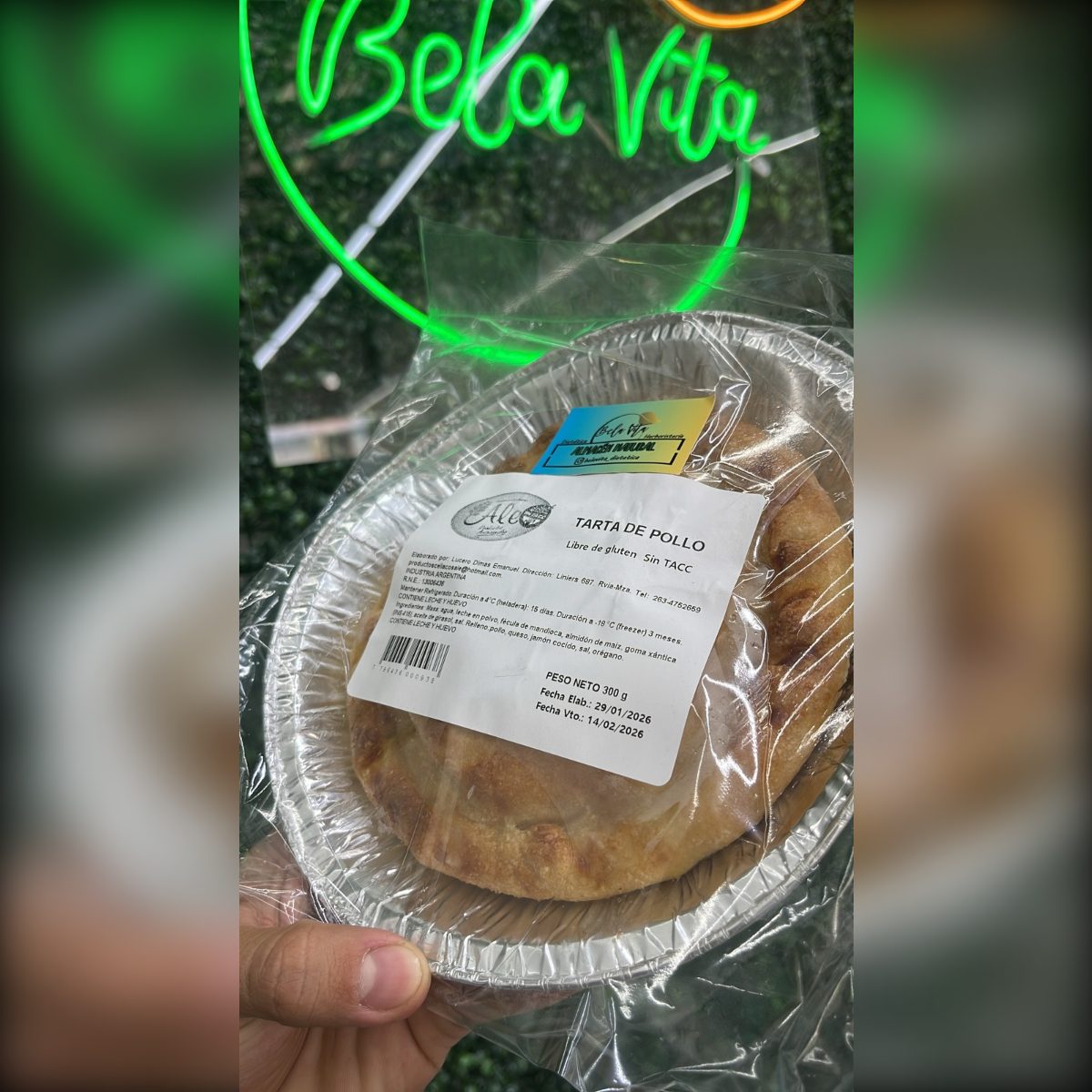 TARTA POLLO INDIVIDUAL ALE