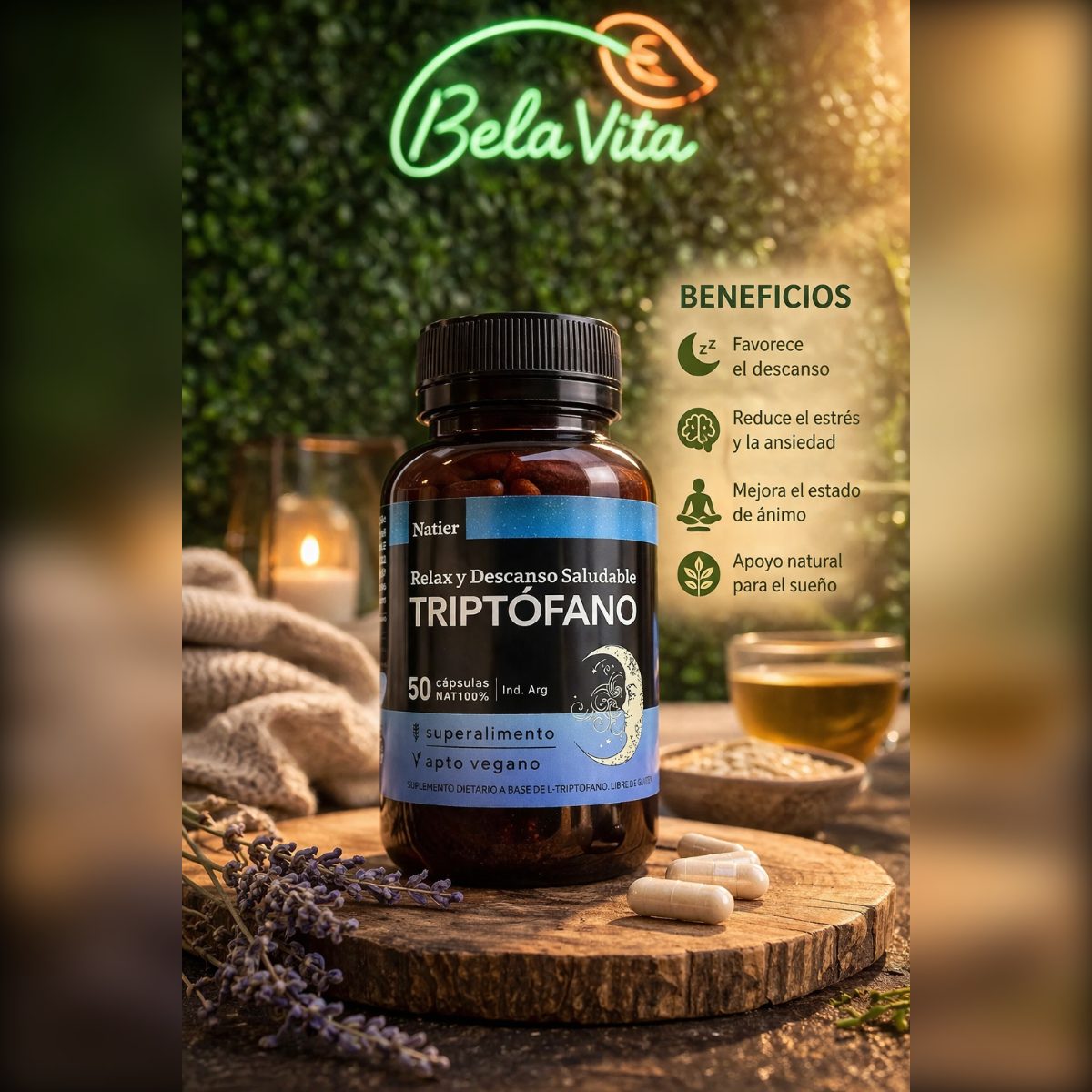 TRIPTOFANO 50 CAPSULAS