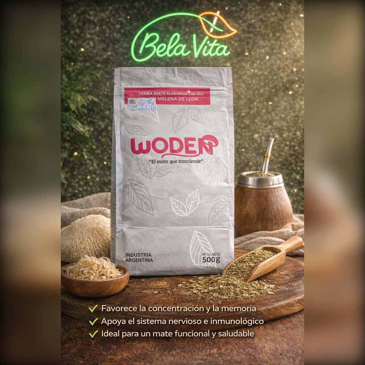 YERBA MATE WODEN X500GRS