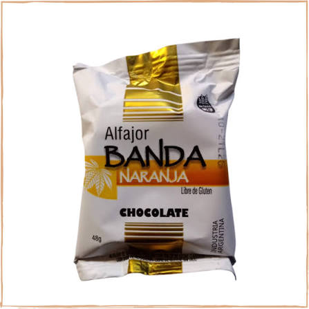 ALFAJOR SIN TACC CHOCOLATE X45GRS BANDA NARANJA