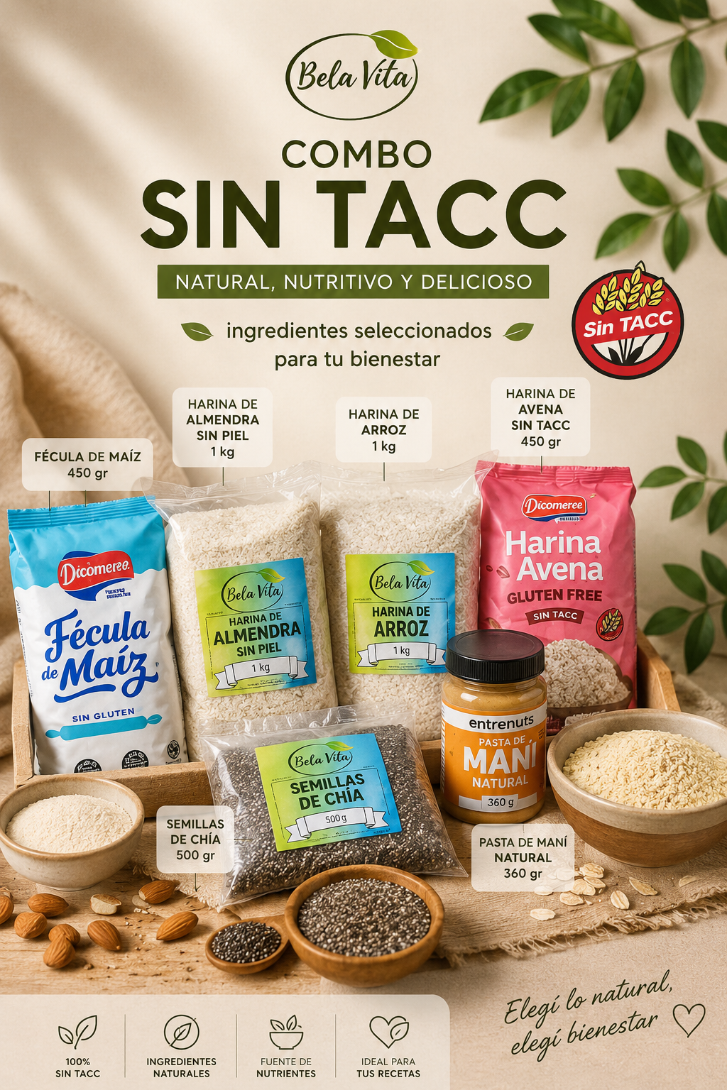 COMBO SIN TACC ESENCIAL (COMBO ONLINE)