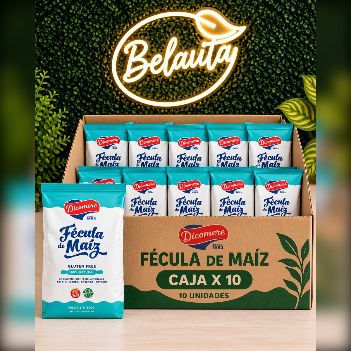 CAJA X10 · FÉCULA DE MAÍZ DICOMERE (COMBO ONLINE)