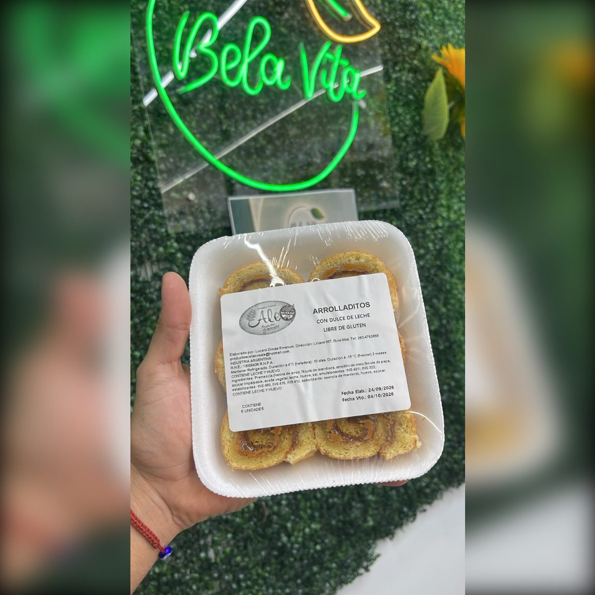 ARROLLADITOS CON DULCE DE LECHE X150GRS ALE