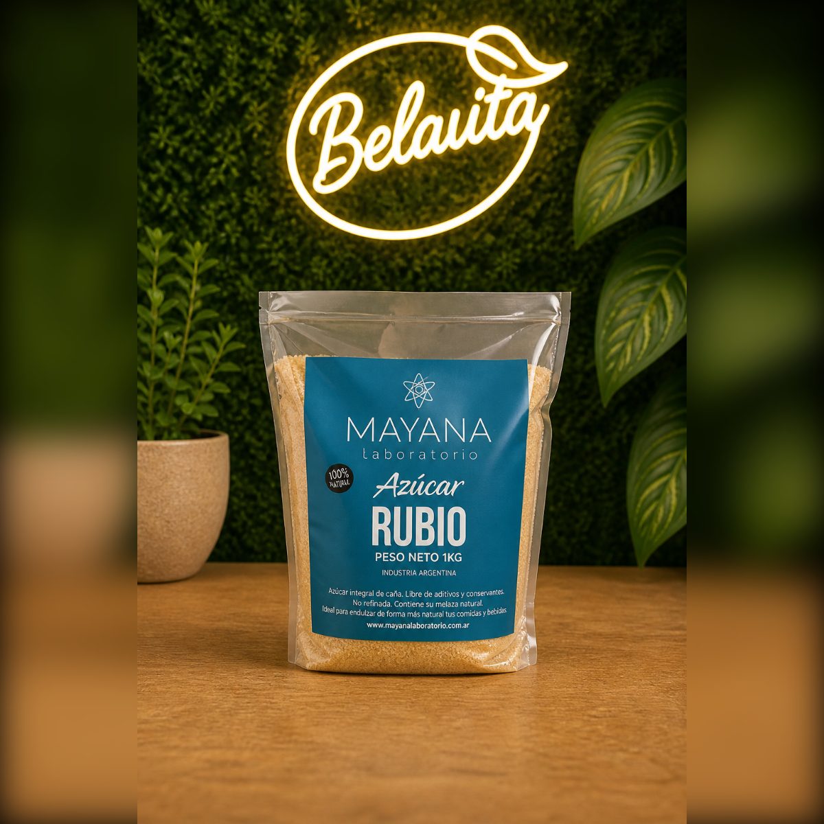 AZUCAR RUBIO SIN TACC X 1KG. MAYANA