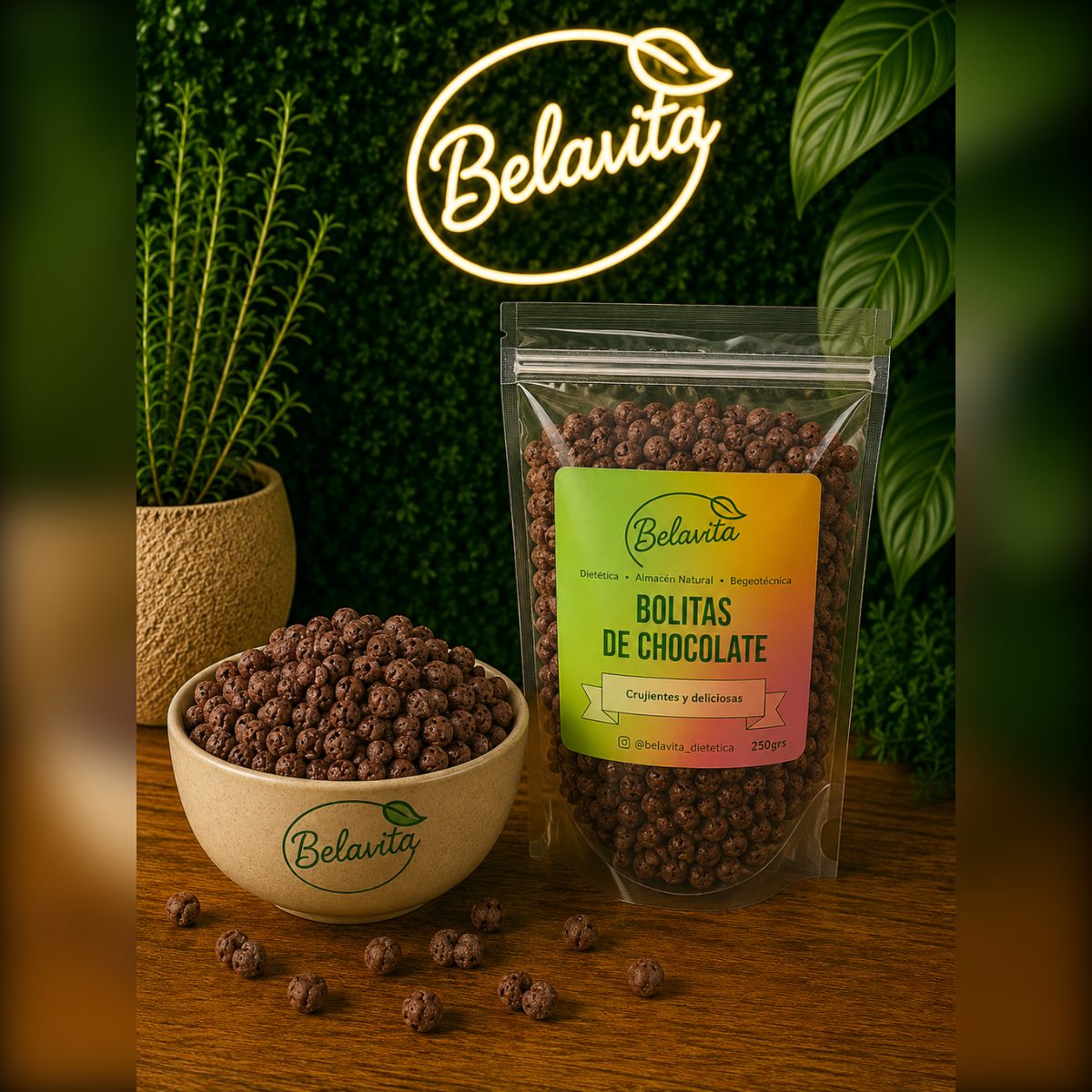 BOLITAS DE CHOCOLATE X 250GR