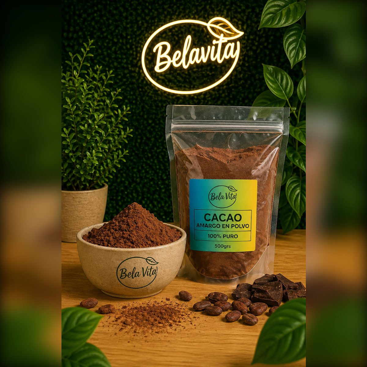 CACAO AMARGO ALCALINO X100GRS