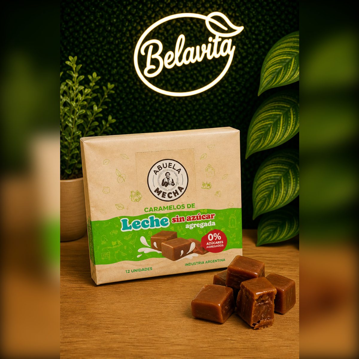 CARAMELO LECHE SIN AZUCAR ABUELA MECHA