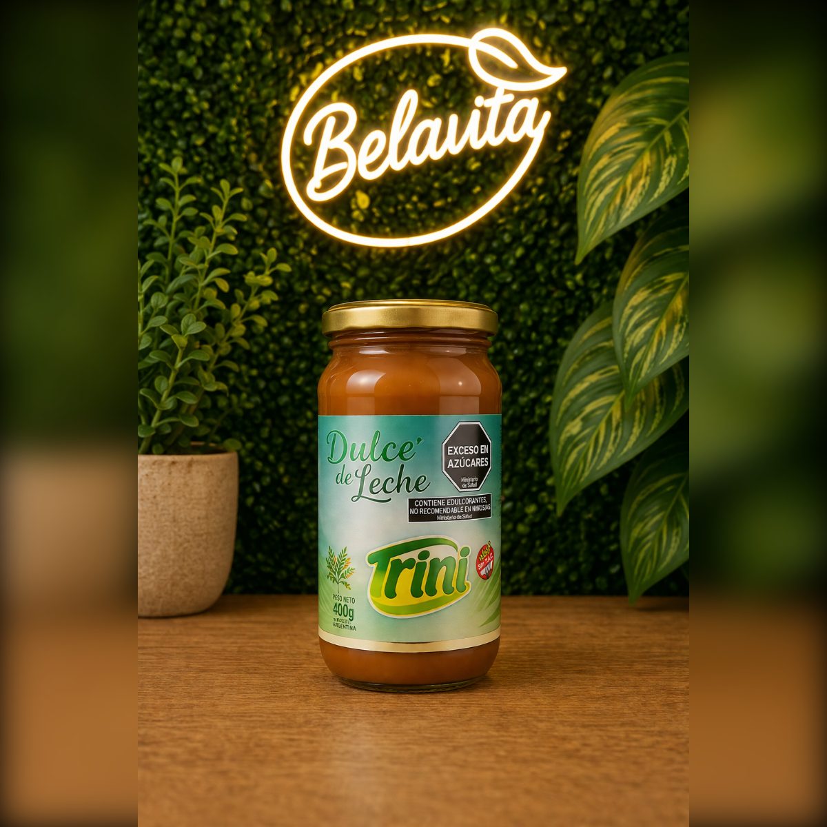 DULCE DE LECHE SIN AZUCAR 400GR TRINI