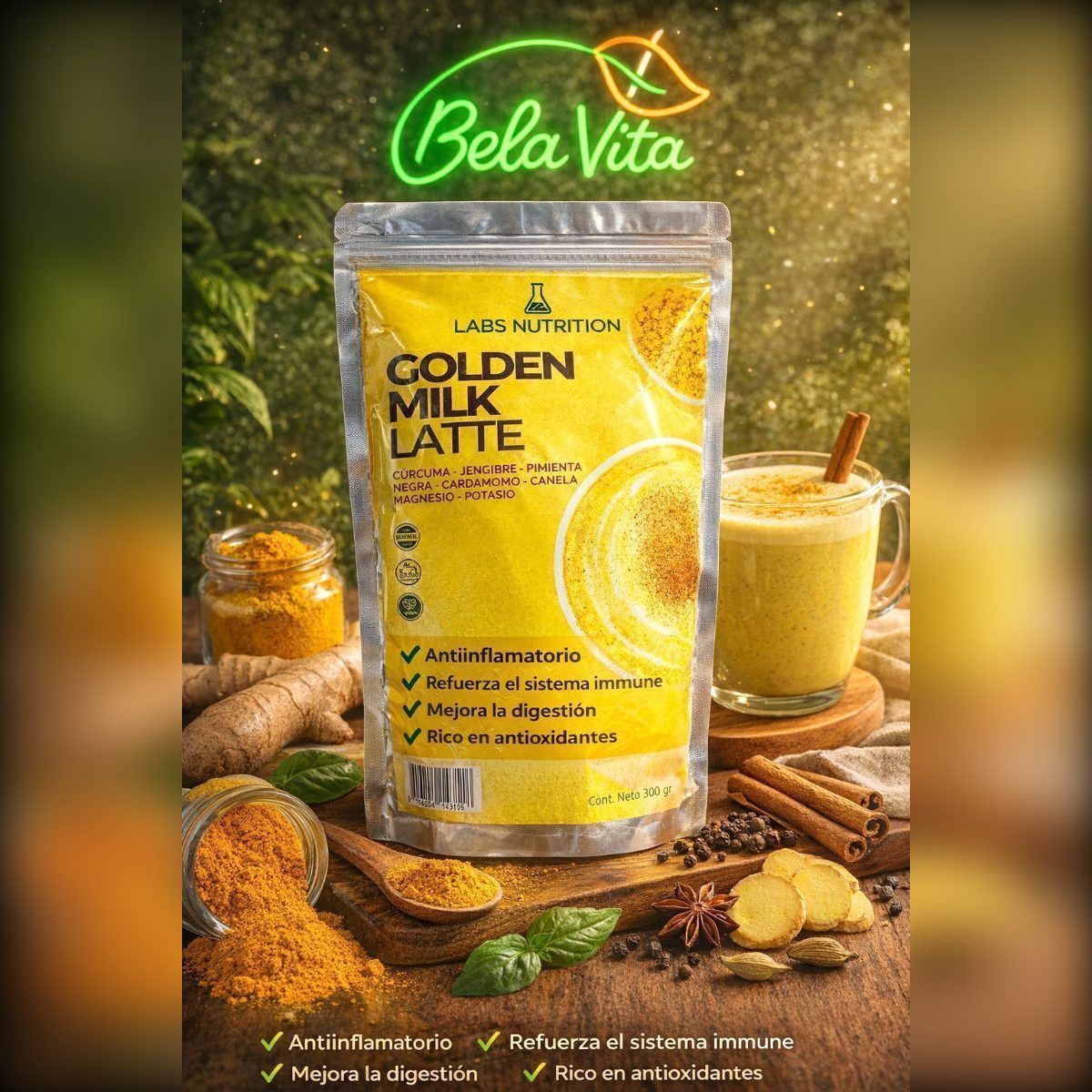 GOLDEN MILK X 300GRS