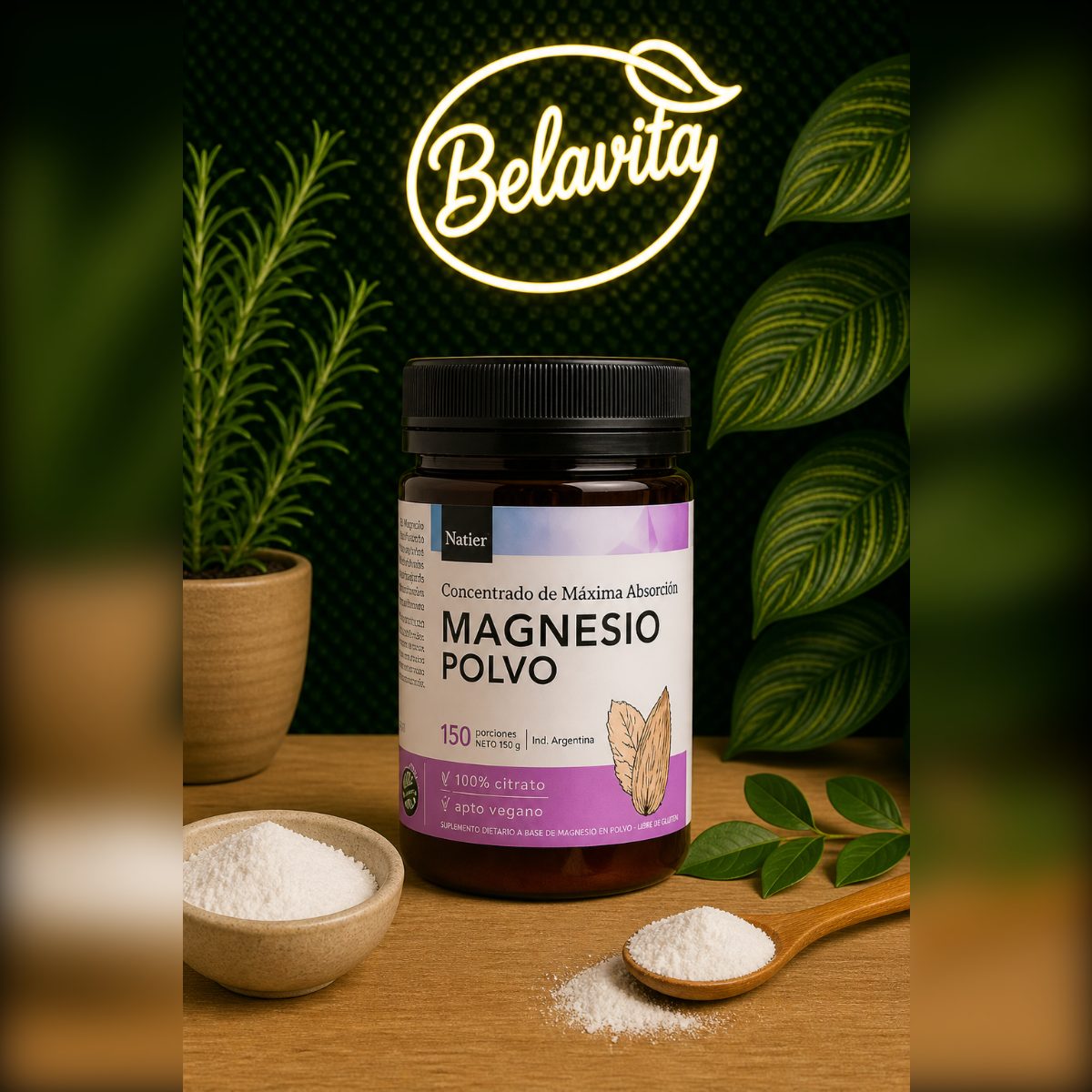 MAGNESIO EN POLVO NATIER X150GRS
